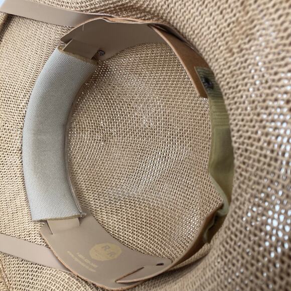 R&R Woven Safari Pith Helmet Hat Tan Outdoor Sun Protection Adventurer Explorer - Picture 7 of 11